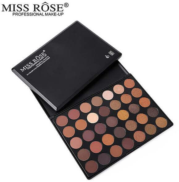 Miss Rose 35 Color High Gloss & Matte Eyeshadow in pakistan sanwarna.pk