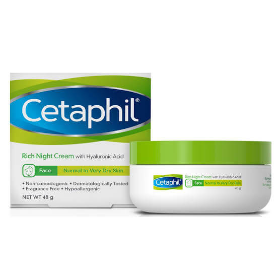 cetaphil rich hydrating night cream benefits sanwarna.pk