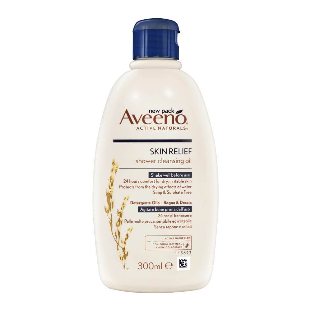aveeno skin relief shower cleansing oil