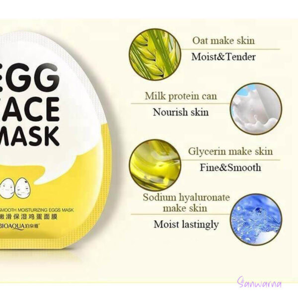 bioaqua egg face mask ingredients
