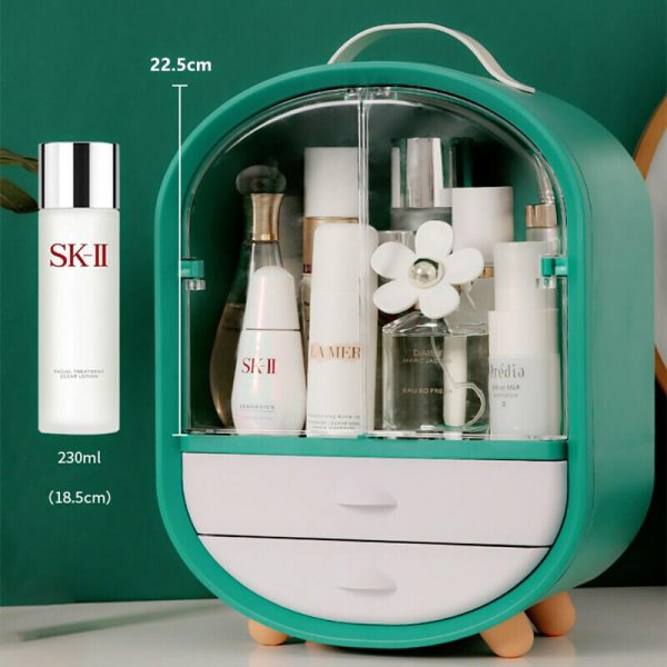 makeup organizer storage display box with drawers